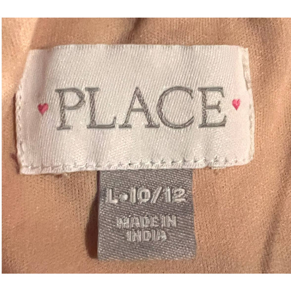 Children's Place Peach Floral Purple‎ Green Pink Size L 10-12 29 1/2" Long x 12" - Picture 3 of 4